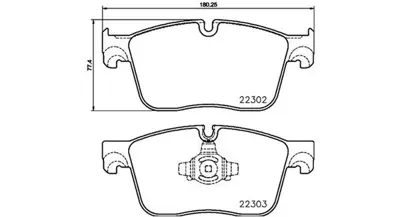 MAGNETI MARELLI 363700436031 Brembo Balata F-Pace X761 On J9D1118 T2H43859 T4N14764 T2511 LR064687 J9D1199 573822JD T2H21043 13046073402 FDB4894D