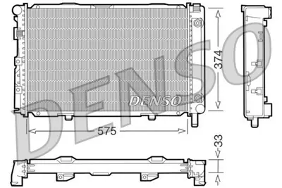 DENSO DRM17063 Engine Cooling 2015004203 62670A 62668 2180010066 516580 2108441 8MK376714013 8MK376714014 2152910000 RA0170170