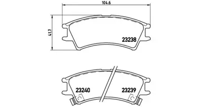 MAGNETI MARELLI 363700430011 Brembo Balata Atos Mx On 5810102A00 2323816005T4067 572401 986AB3045 223408 811043007 5P695 986AB1225 JCP175 986505098
