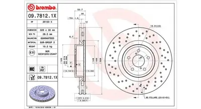 MAGNETI MARELLI 360406066902 Brembo Disk Impreza Sw On 26300FE000 MDC1581 204417 DDF1748 BR8222C 6134110 9781210 8DD355114651 DDF1748C1 142045