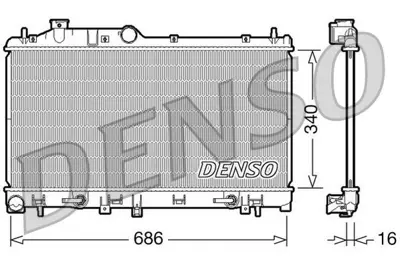 DENSO DRM36008 Engine Cooling 45111AG000 51002066 PL091664 45119FG040 45119AG000 53700 45119AI030 45119SC040 SU2066 45111AG001