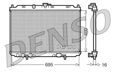 DENSO DRM46013 Engine Cooling 21410BU000 120102 1213042 QER2445 DN2217 53435 21410BU001 13002217 21481BV000 RDA213042