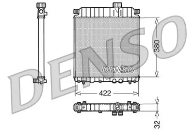 DENSO DRM07031 Engine Cooling 133033 9677993580 411264 9679993580 62947302 WG1431422 8001045 1174G6 3641404 VE80885