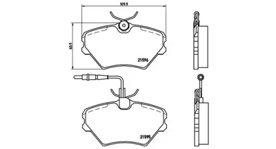MAGNETI MARELLI 363700468022 Brembo Balata Laguna I On 48502 7701203967 FD6550A 223937 214241801 9942 TAR972 598599 7701204670 6401