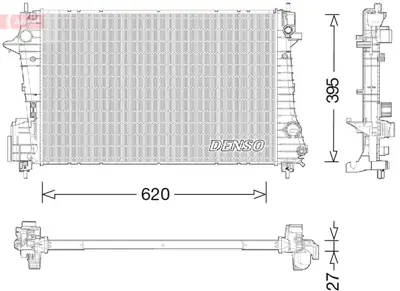 DENSO DRM15009 Engine Cooling 95022454 CT2060 8B2260000 58426 DRM15009 95939915 606455 8002060 RA0560020 PL313200