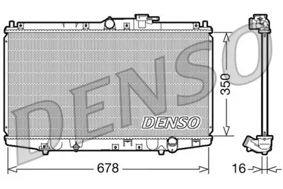 DENSO DRM40021 Engine Cooling 19010PCA003 19010PDEE01 19010PCA901 19010PCA903 7121002 HD2118 104514 19010PCAJ53 19010PDAE51 68117