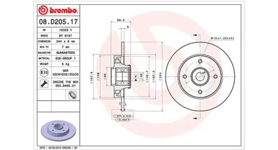 MAGNETI MARELLI 360406162300 Brembo Disk C3 Aircrossii Arka 1623835180 8D20517 18643C 39181957 92305403 C1036PRCA 5688 D6213700 6213700 986479F74