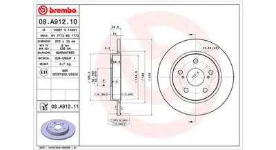 MAGNETI MARELLI 360406091400 Brembo Disk Auris _E15_ 4243102170 DDF1645 360704008500 5484 PCD11062 J3312018 1110259 986479519 360406091402 30155230103PD