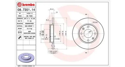MAGNETI MARELLI 360406040800 Brembo Disk Xsara N1 On 6028153 4246R8 562055JC1 BD786 522008 KBD4098 413185 BDS1021 24011301851 9082396