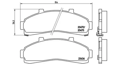 MAGNETI MARELLI 363700424041 Brembo Balata Courier On 141228 3787544 3L2J2001AA 4532718 6990 U0Y93323ZA P24041N FSL1129 222546 7532D652