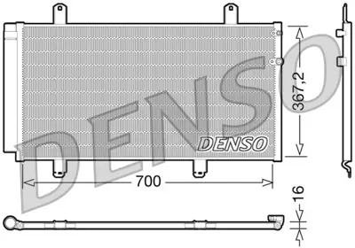 DENSO DCN51004 Condenser 8846006210 DCN51004 8846007060 105867 T55518 TO5696D T55652 1045719SX 940194 TO5696