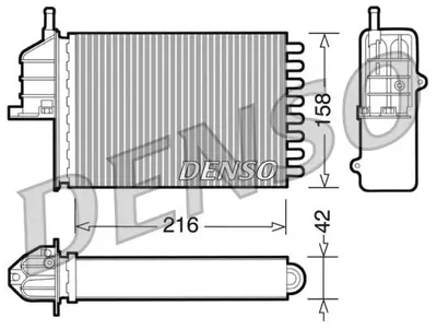 DENSO DRR09080 Engine Cooling 93803 46722587 71450 25779101 FT019H001 1790131 FTA6259 KFT259 6043027 89013N