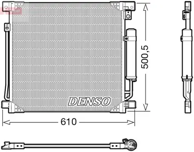 DENSO DCN45013 Condenser 32015700 6000607000 814559 142038N M7180550 7812A292 7812A341 350502 941078 354015