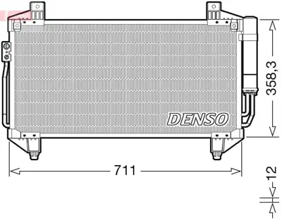 DENSO DCN45011 Condenser 7812A394 940435 8880400568 74293 822599 169014 7812A220 MT5252D 345780 MT5291D