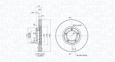 MAGNETI MARELLI 360406025800 Brembo Disk Transit  E  On 1514234 6952852 202547 812016134C DDF848 DDF8481 986478160 BD5610 92VX1125AA 186278