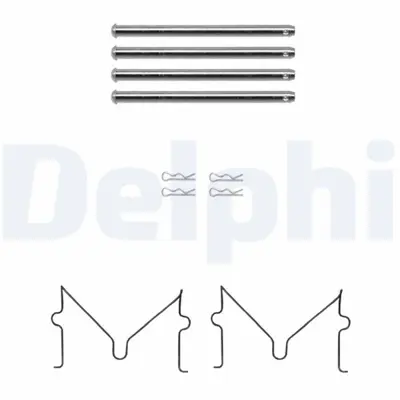 DELPHI LX0691 Fren Balata Montaj Takimi BBK1641 LX0691 1090040 KIT1331 79991028 930010 MBA0040 82542900
