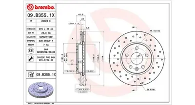 MAGNETI MARELLI 360406108002 Brembo Disk Aveo T300 On 13502044 9B35510 6131310 DDF1869 ADC1151V 509069 ADG043168 92198903 NBD1651 BG4191