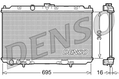 DENSO DRM46027 Engine Cooling 13002224 21410AV600 DN2224 PL021772R 53386 1213058 DRM46027 120106 CR1487000S 103840