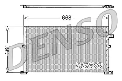 DENSO DCN10013 Condenser 1311098 945118 53519 KDFD334 925494 92027N QCN244 1S7H19710BA 83982 1223624