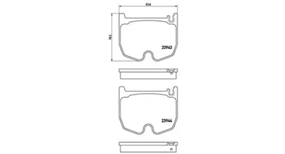 MAGNETI MARELLI 363700450062 Brembo Balata Clas E W211 On 0034205320