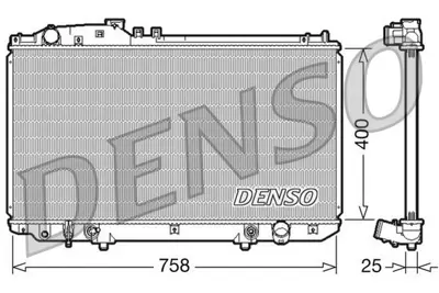 DENSO DRM51006 Engine Cooling 1640050280 34611043 PL011544 64658 KTO2337 DRM51006 R13091 29354 312584 R14599