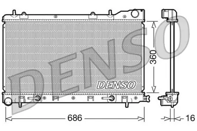 DENSO DRM36001 Engine Cooling 350024N 45111SA010 8MK376912224 53711 735210 X4511SA011 51002054 8MK376912221 60512054 35031