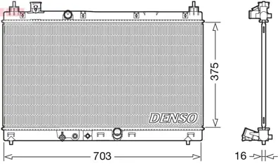 DENSO DRM40045 Engine Cooling 190105R1901 8MK376777431 606519 10096N 190105R1003 DRM40045 550179 25012707 13451 100096N