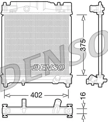 DENSO DRM50077 Engine Cooling 1640040220 210251N 1153184 53072 TO2502 R14122 646816 9000573 105904 701199