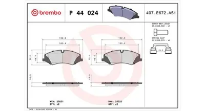 MAGNETI MARELLI 363700444024 Brembo Balata R. Rover Iii On LR015578 2208360 200583 986494408 140900 MDB3073 P44024 GDB1825 181957 FDB4104