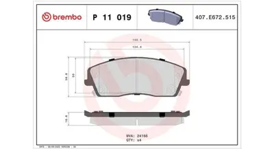 MAGNETI MARELLI 363700411019 Brembo Balata 300c On 00K05174001AB