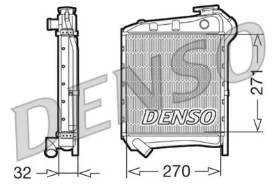 DENSO DRM99009 Engine Cooling 52295 1001957 DRM99009 RA0990230 99M99 KMO2003 MO2003 DRM99008 1403012 MO2002