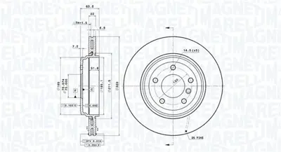 MAGNETI MARELLI 360406004201 Brembo Disk 3 E46 Arka 34201166073 NBD1008 986478975 3155233030 664510 DSK2080 17026S 371139 BDR194420 DDF12801