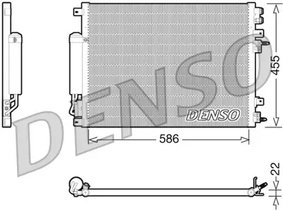DENSO DCN06001 Condenser 5137693AA KV8506793AA CR5093D 5137693AD 94874 K5137693AA 5170743AA 35626 8182021 5137693AB