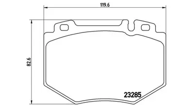 MAGNETI MARELLI 363700450048 Brembo Balata Clas S W220 On 0034203320