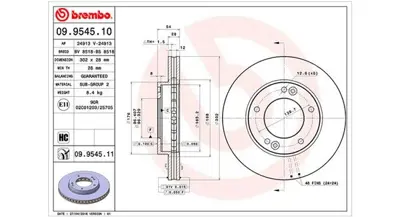 MAGNETI MARELLI 360406005600 Brembo Disk Sorento I Jc On 517123E000 1815313519 SDK6464 ADC2418V ADC1051V ADG04390 DIK05 MDC1797 562772JC DSK2421