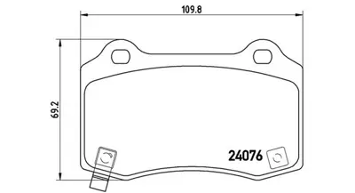 MAGNETI MARELLI 363700411024 Brembo Balata Camaro Arka 00K68144223AA
