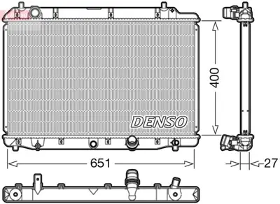 DENSO DRM40036 Engine Cooling 19010RMAE01 68602A 105126 58383 13M32 DRM40036 KHD2215 30129 100064N 1193035