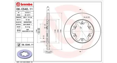 MAGNETI MARELLI 360406164801 Brembo Disk Transit V363 Arka KK312A315BB BK312A315BD ADC1269 2226521 18503 MDC2698 KBD5386 FOR188 24011801611 BBD5386