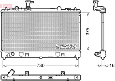 DENSO DRM44037 Engine Cooling L3R415200B 53752 L3R41520A MZ2224 L3R415200C L51015200C L51715200C 50147 68509 BM1347