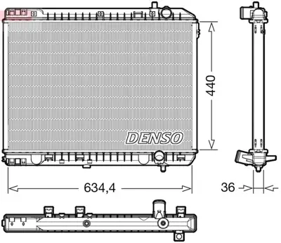 DENSO DRM43008 Engine Cooling 66671 253104D200 666230 66759 59297 253104D300 KI724R003B 253104D100 107374 83002246