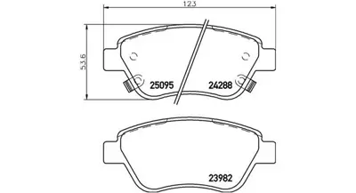 MAGNETI MARELLI 363700459081 Brembo Balata Adam M13 On 93191698 37563 1605184 50000075 601346 670825 1605353SK 95513810 2428801 ADZ94233