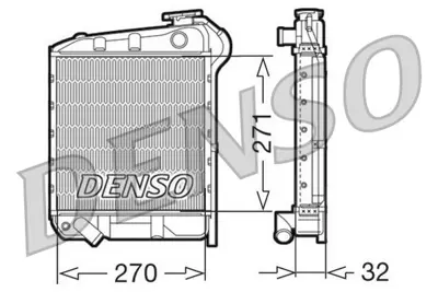 DENSO DRM99008 Engine Cooling DRM99008 MO2003 M1005183 RA0990230 1403012 DRM99009 MO2002 RA0990220 KMO2002 104242