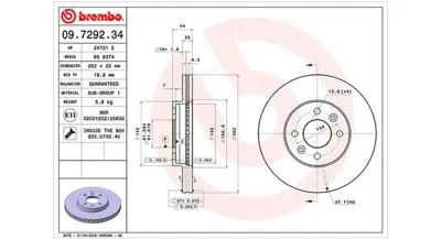 MAGNETI MARELLI 360406043300 Brembo Disk Laguna I On 7700802232 1402524 353614030205 DF29326 FBD538 8481665 BDC4403 9729210 6001001601 812025109