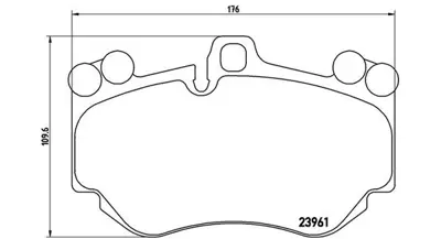 MAGNETI MARELLI 363700465016 Brembo Fren Balatası Porsche Brembo Balata Cayenne 9pa On 7l5698151 Gdb1764 Lp2116 7L5698151 95535193952