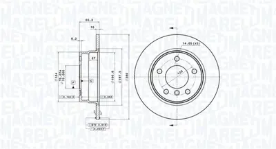 MAGNETI MARELLI 360406004801 Brembo Disk 1 E81 Arka 34216764647 562259J562259JC 562259B DF4448 D6101300 26134 34216855001 D1582 410314 986479217