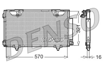 DENSO DCN50010 Condenser 8845005070 DCN50010 8153008 CND153008 DCN50011 T55620 8FC351038741 41570008 CO4229 212024N