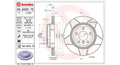 MAGNETI MARELLI 360406003905 Brembo Fren Dıskı Bmw 5 (E60) 34216753215 Df4360 Bg3872 34216864061