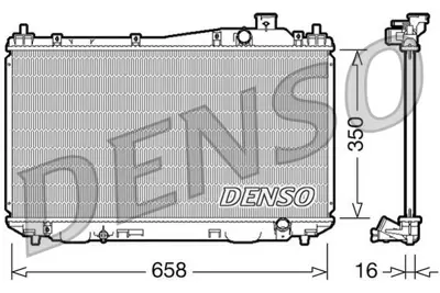 DENSO DRM40009 Engine Cooling 19010PLCJ01 19010PLR003 19010PMMA01 19010PMAE61 19010PLCJ51 19010PLCJ52 19010PMMA02 19010PMAE01 19010PLMA01 19010PLR901