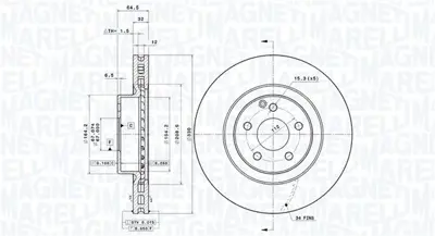 MAGNETI MARELLI 360406059101 Brembo Disk Classe E W211 On 2044212912 DI956278 A2114211312 400363720 54199HC 400363752 A2114211412 562331J 2114211312 DDF1595C1