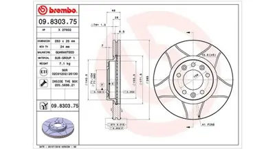 MAGNETI MARELLI 360406041405 Brembo Disk 407 6d_ On 4246P7 60000634 RCDI01890 8DD355108411 C1281VR 9830311 142145 LVBE378 D613 440310872